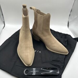 NEW Saint Morta Nomad Pointy  Toe Boots Men's SZ:9 M, Taupe Suede,NO BOX